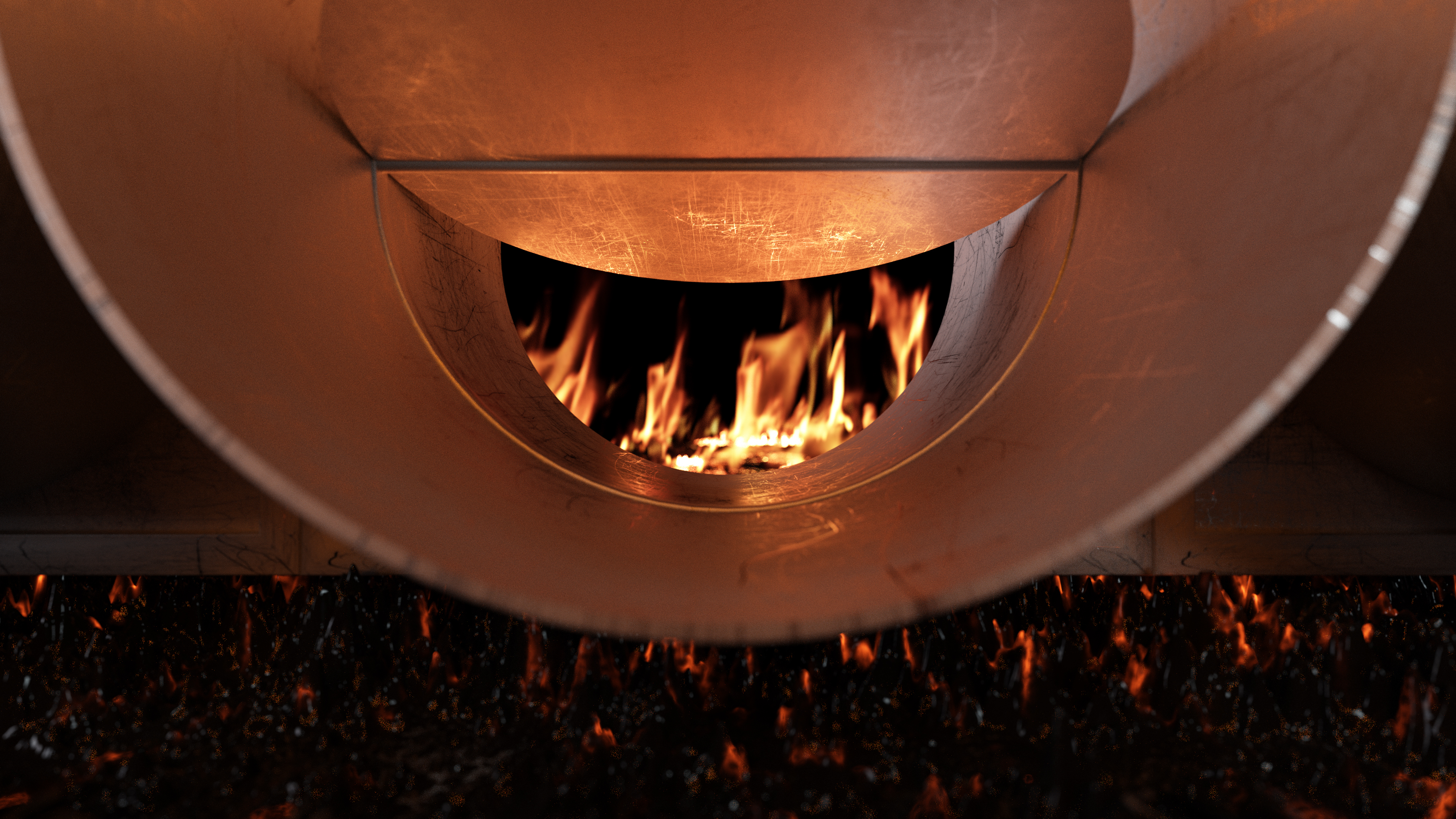 Gruner 3D Imagefilm Brandschutz Lüftungsklappe Blick durch eine Lüftungsklappe