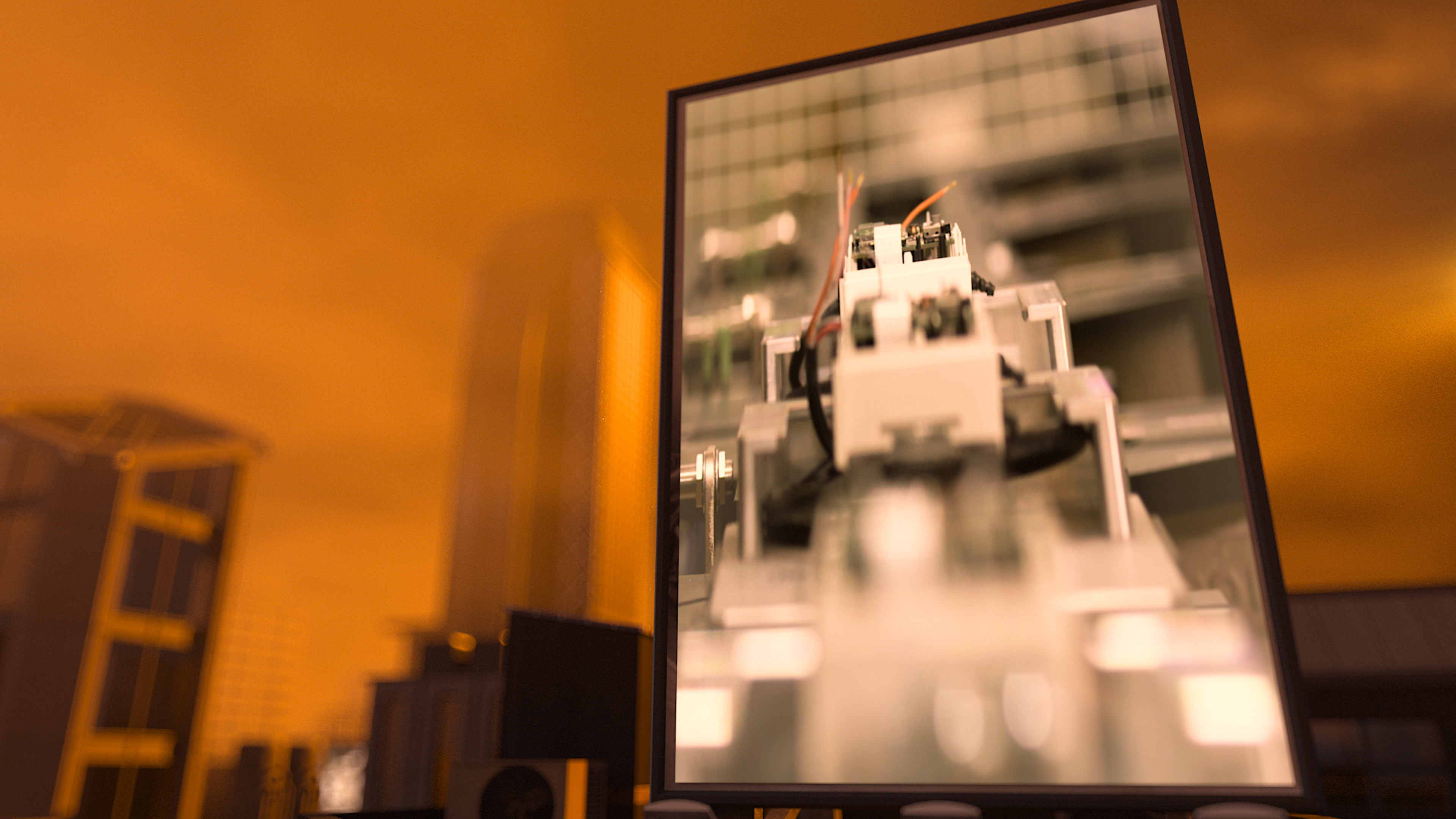 Gruner 3D Imagefilm Brandschutz Projektion Fertigung Projektion der Fertigung nach Industrie 4.0 auf Hausfassaden