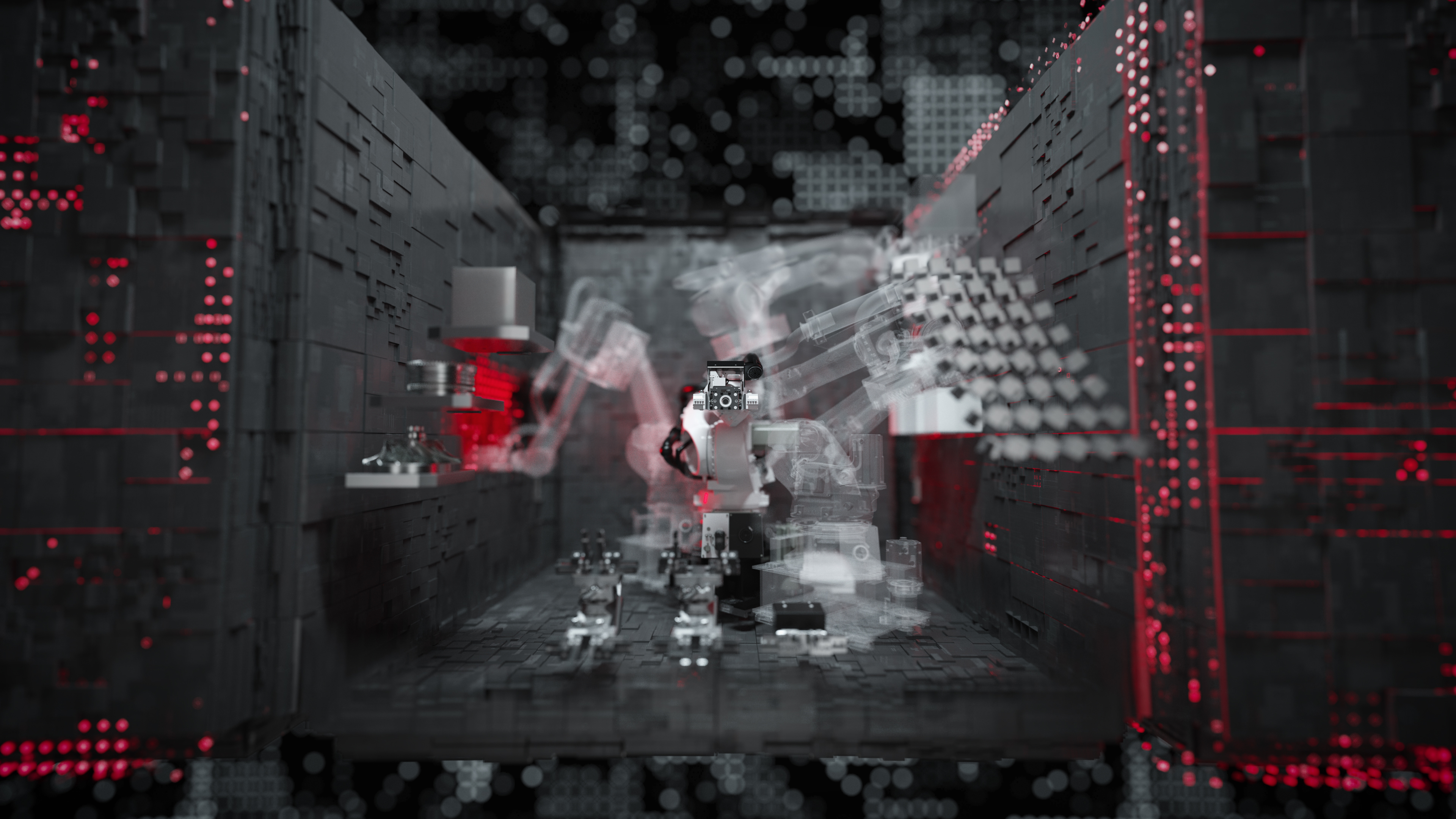 Hermle RS-1 Kampagne Social Media Film Robotersystem 3D Animation eines Kuka Roboters im Einsatz