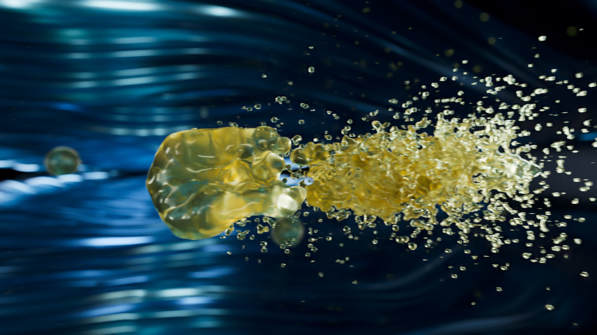 Knoll Produktfilm AerosolMaster Öltropfen löst sich auf Knoll Produktfilm AerosolMaster Öltropfen löst sich auf