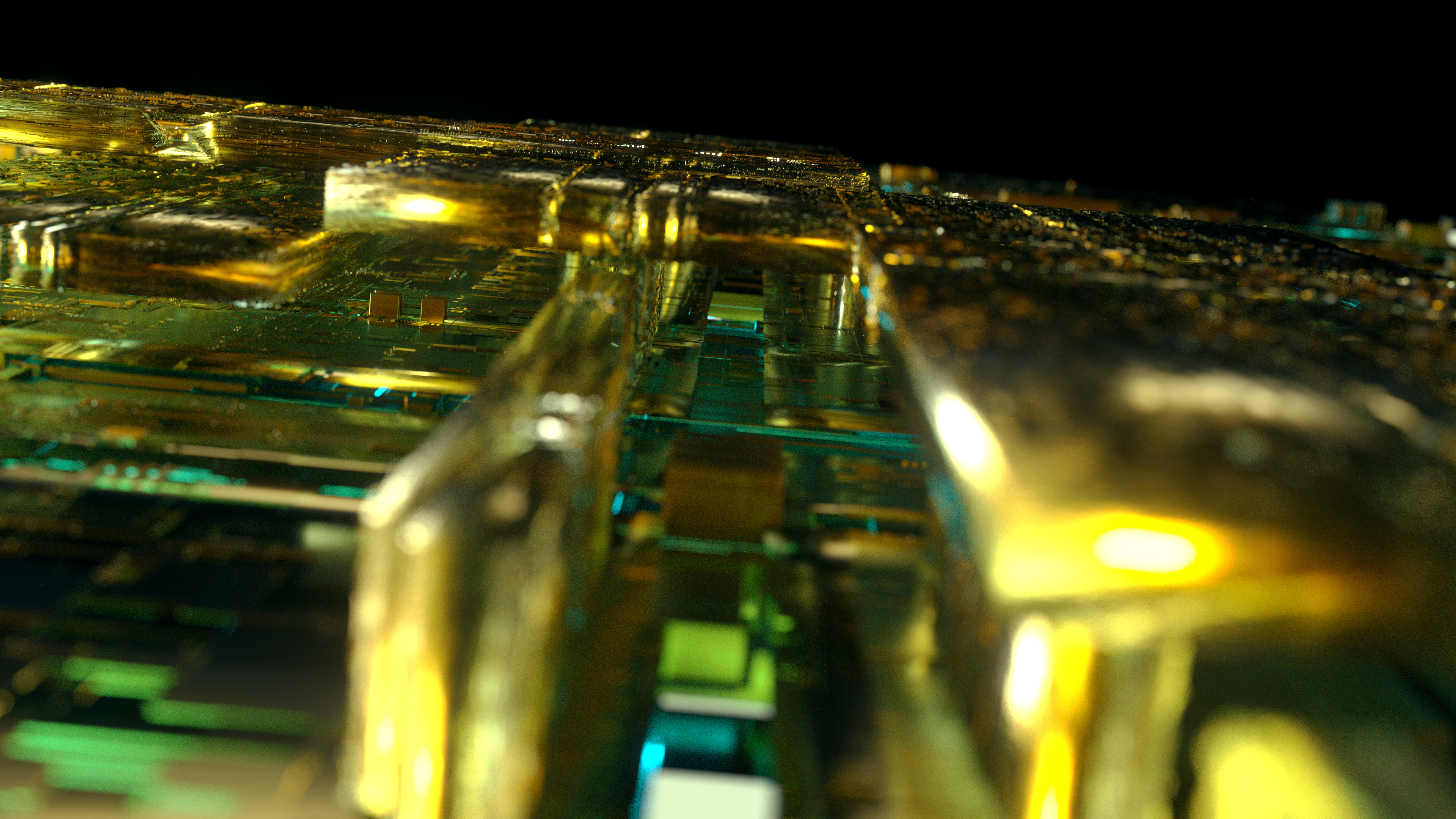 Litef Keyvisual MEMS Technologie Abstrakte Schaltung