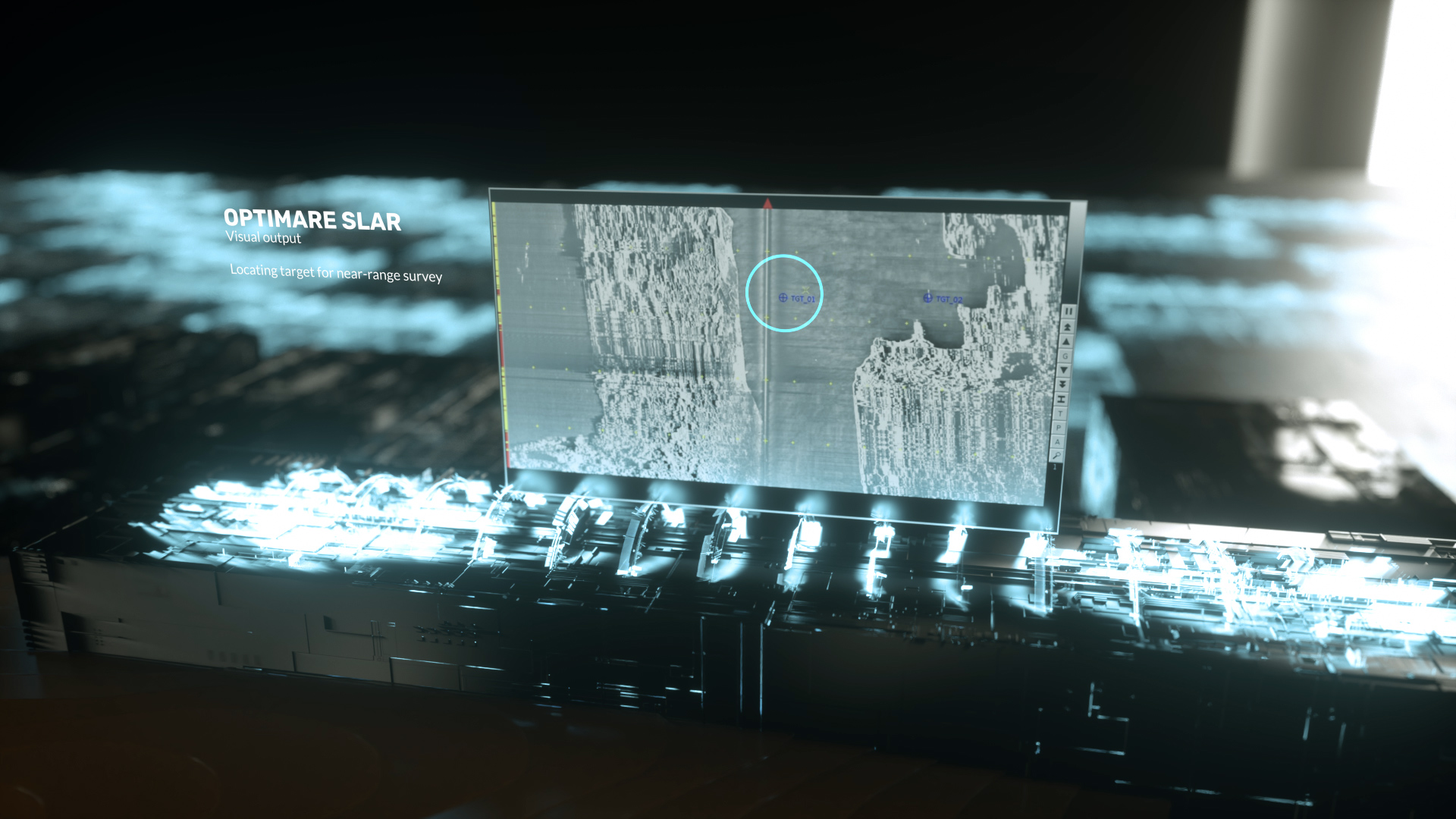 Optimare Imagefilm Oil Pollution SLAR Sensor Optimare Imagefilm Oil Pollution SLAR Sensor Auswertungsbeispiel