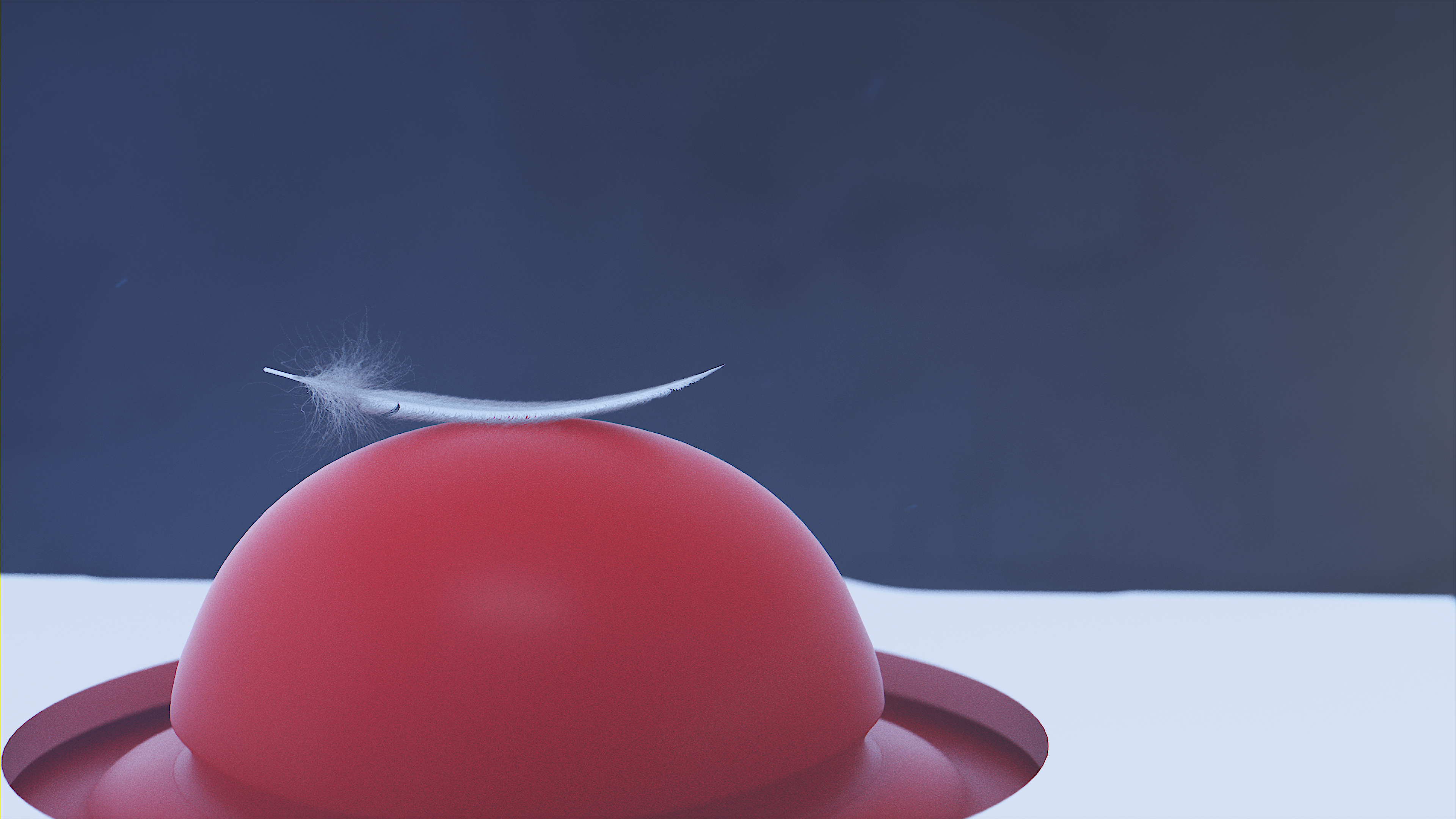 Rafi Produktfilm Micon Feder Feder auf einem Rafi Micon Taster zur Visualisierung der Bedienkräfte