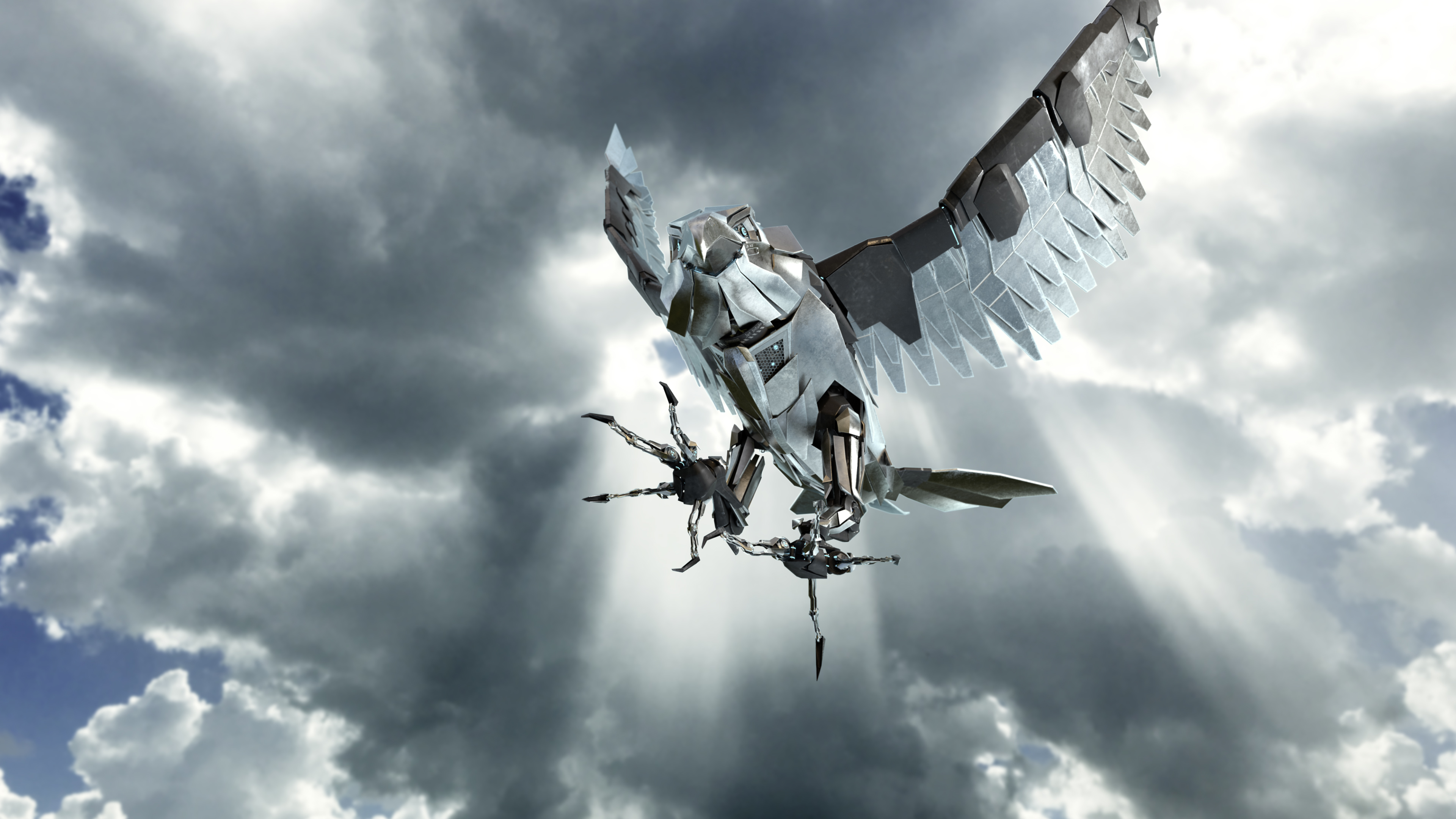 WSM 3D Keavisual Adler aus Metal beim Zugriff Krallen eines 3D Adlers aus Metall