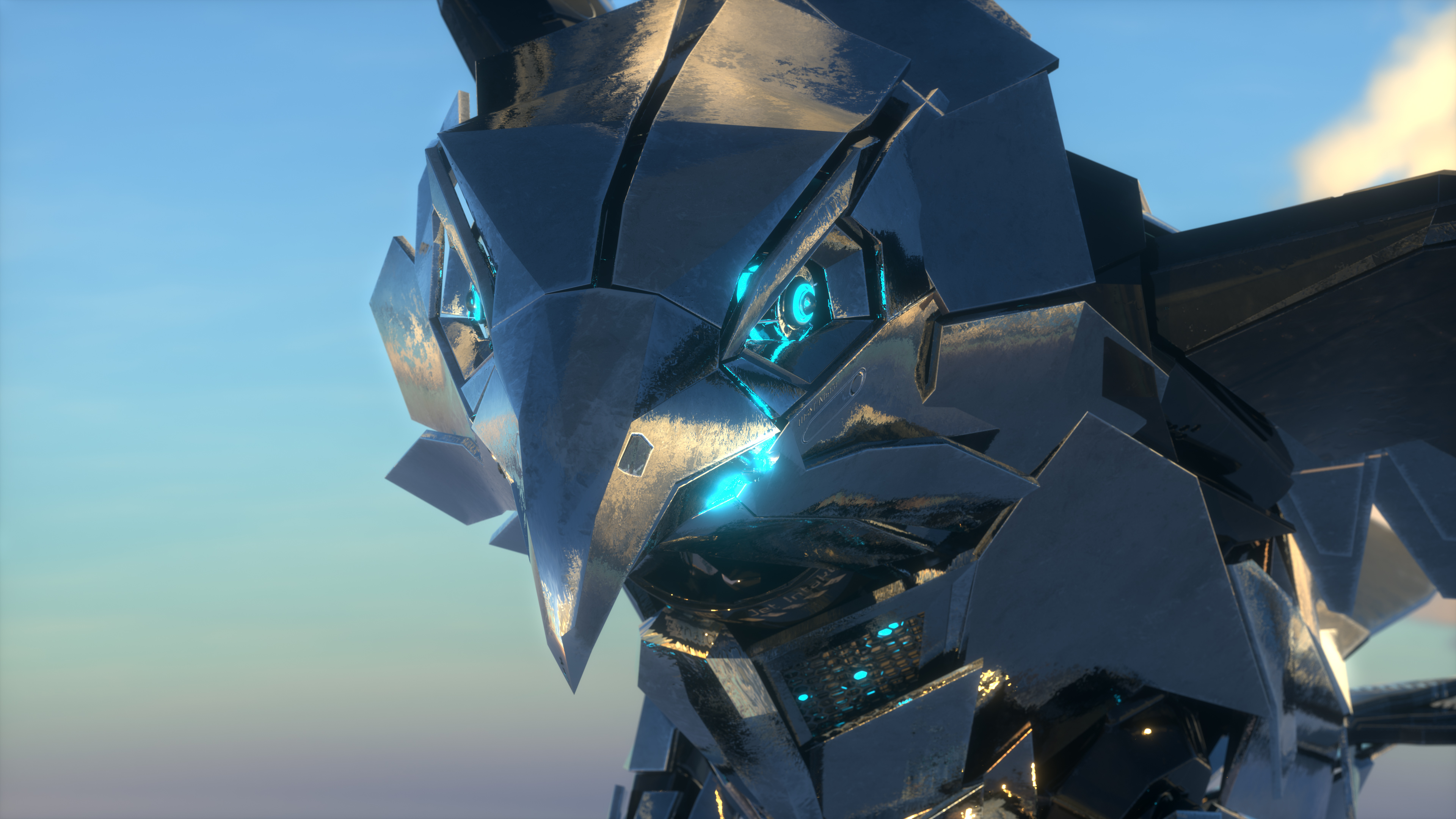 WSM 3D Adler aus Metall Detail Augen WSM 3D Adler aus Metall Detail Augen